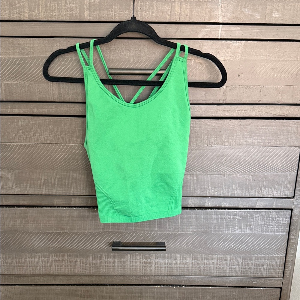 Forever 21 Neon Green Strappy Tank Top